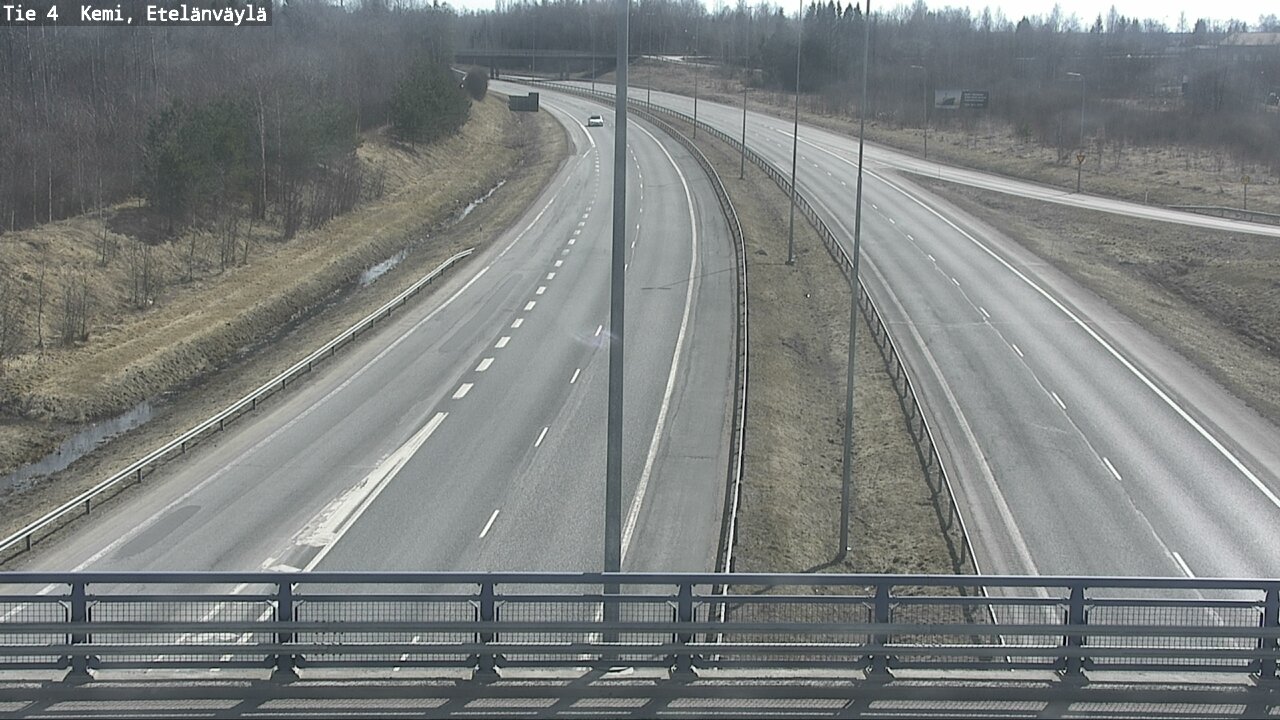 Weather Camera Image Väg 4 Kemi, Etelänväylä, Kemi, Lappi
