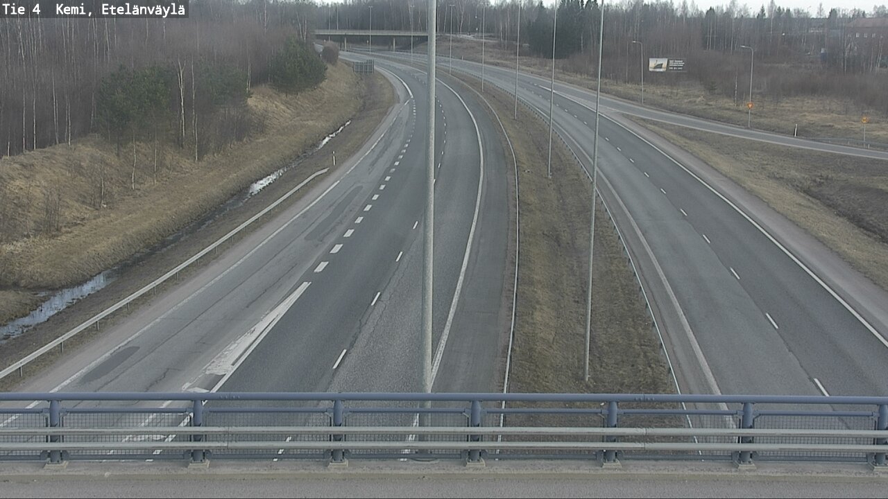 Weather Camera Image Väg 4 Kemi, Etelänväylä, Kemi, Lappi