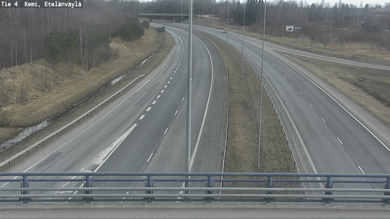 Weather Camera Image Väg 4 Kemi, Etelänväylä, Kemi, Lappi