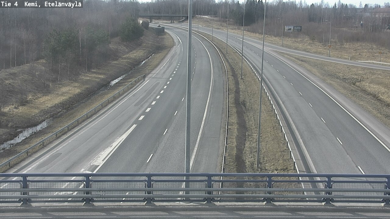 Weather Camera Image Väg 4 Kemi, Etelänväylä, Kemi, Lappi