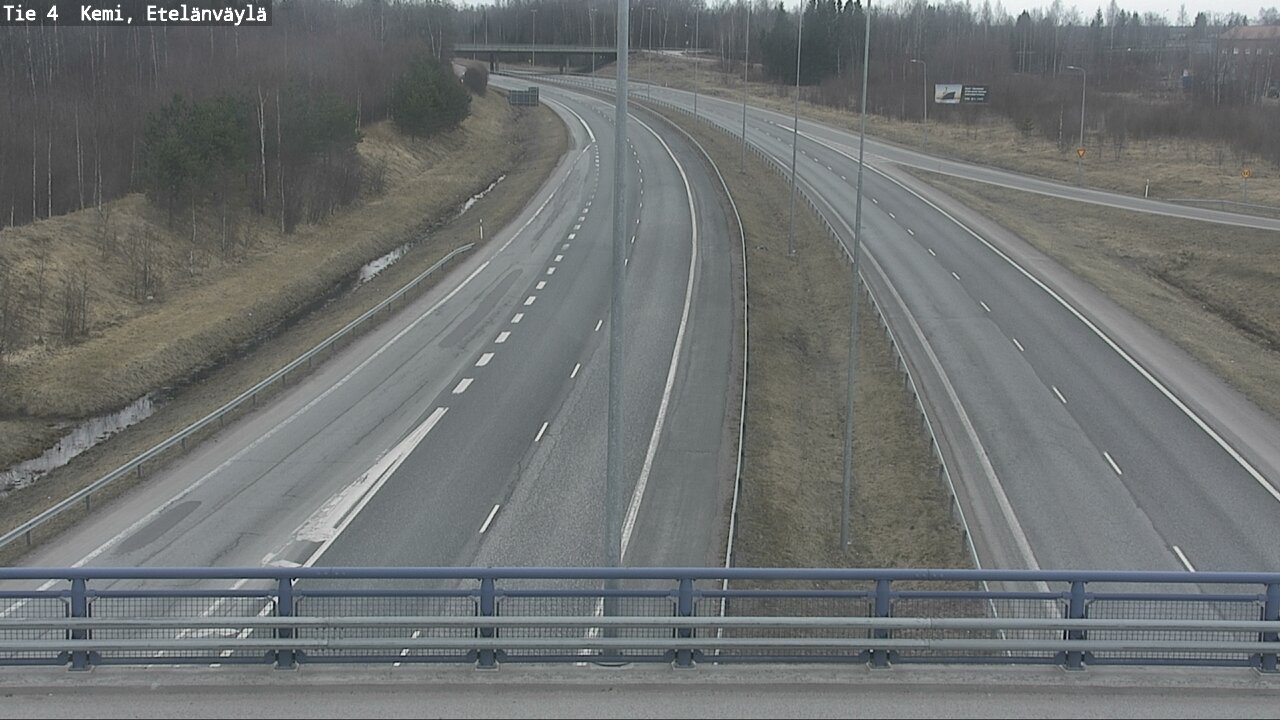 Weather Camera Image Road 4 Kemi, Etelänväylä, Kemi, Lappi