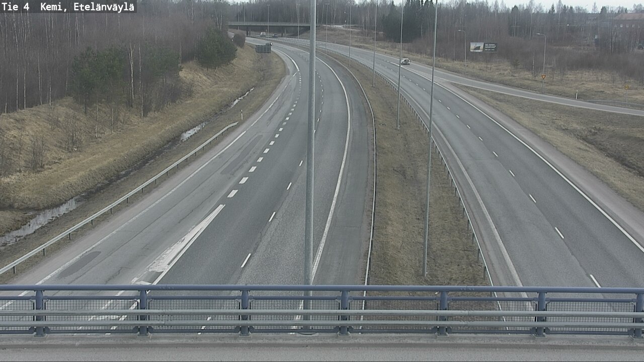 Weather Camera Image Väg 4 Kemi, Etelänväylä, Kemi, Lappi