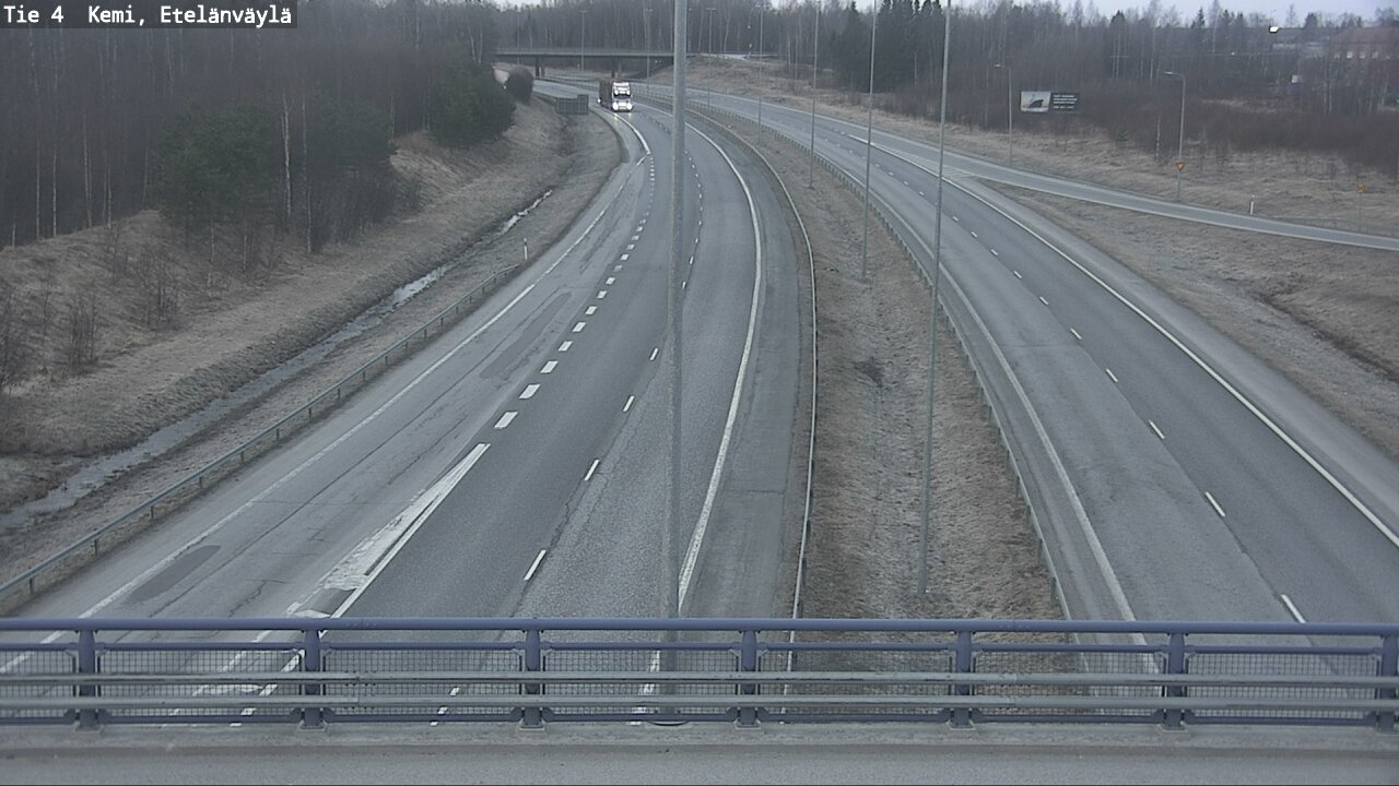 Weather Camera Image Väg 4 Kemi, Etelänväylä, Kemi, Lappi