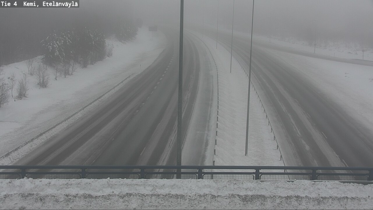 Weather Camera Image Väg 4 Kemi, Etelänväylä, Kemi, Lappi