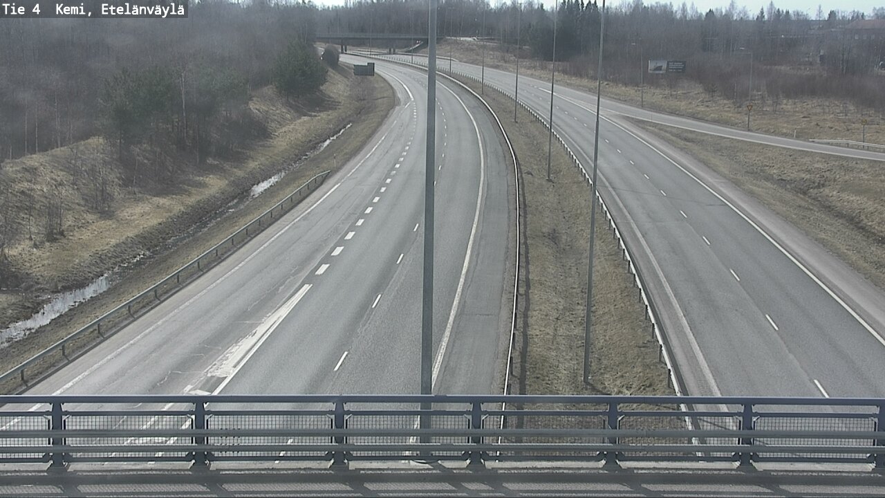 Weather Camera Image Väg 4 Kemi, Etelänväylä, Kemi, Lappi