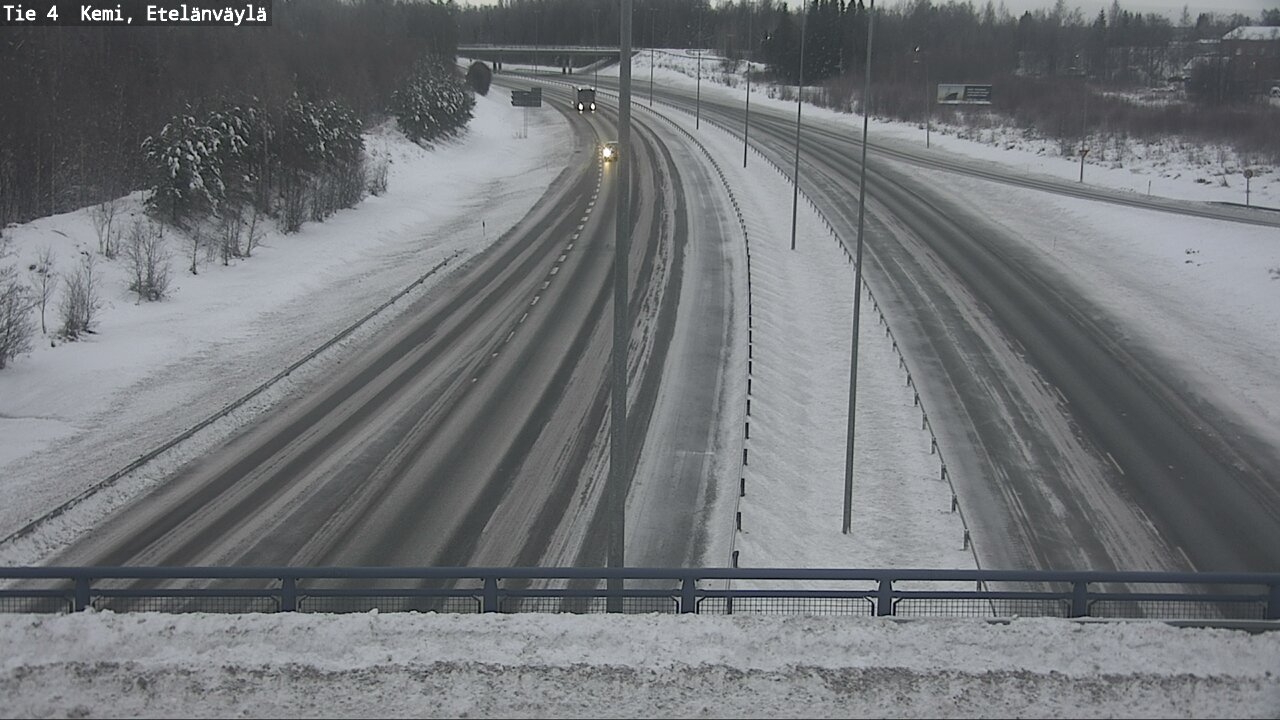Weather Camera Image Väg 4 Kemi, Etelänväylä, Kemi, Lappi