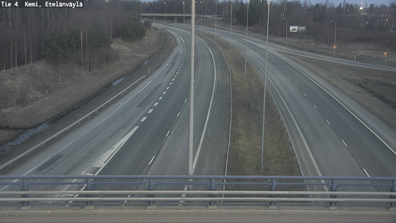 Weather Camera Image Väg 4 Kemi, Etelänväylä, Kemi, Lappi