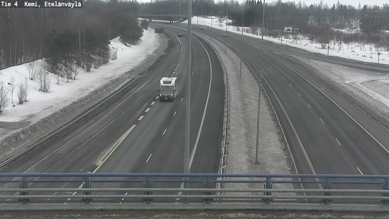 Weather Camera Image Road 4 Kemi, Etelänväylä, Kemi, Lappi