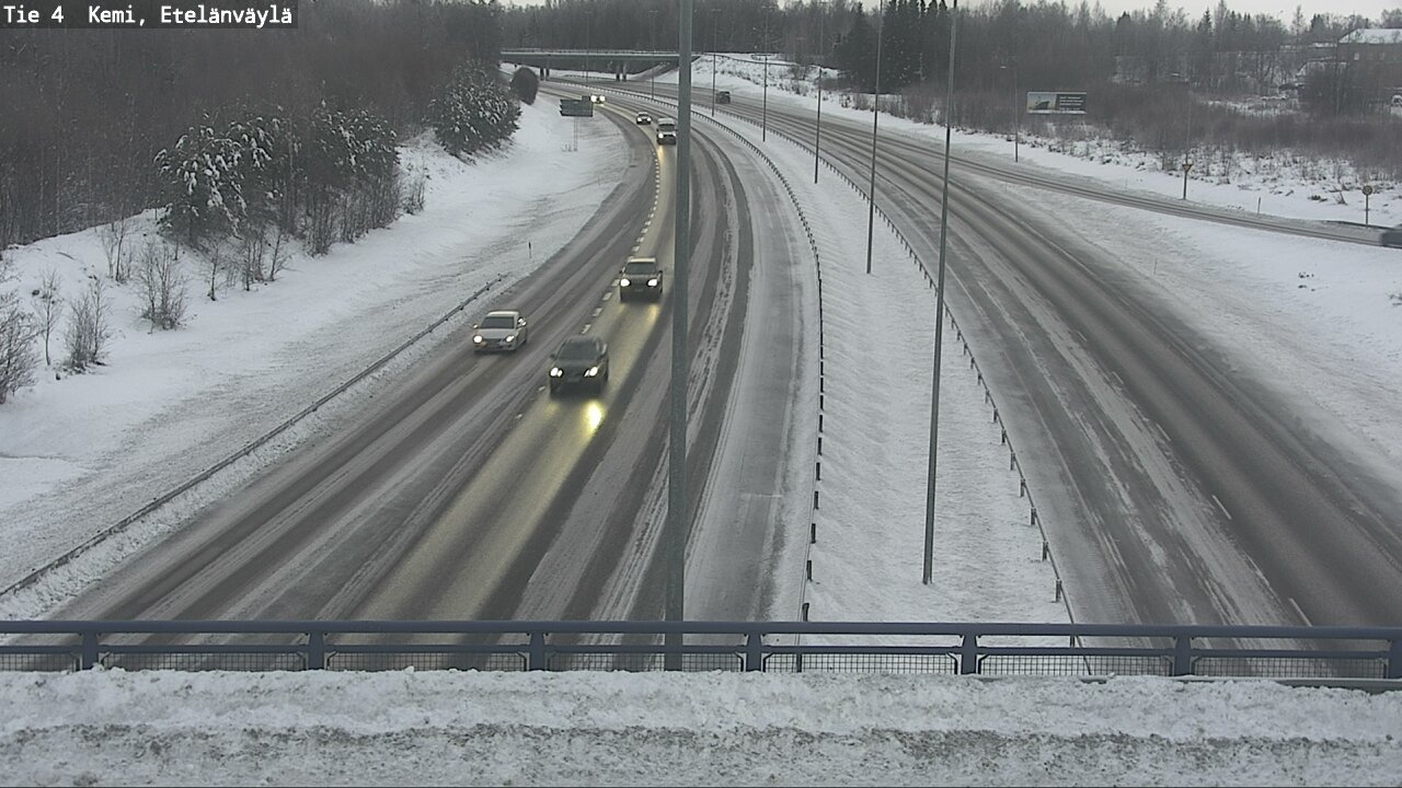 Weather Camera Image Väg 4 Kemi, Etelänväylä, Kemi, Lappi