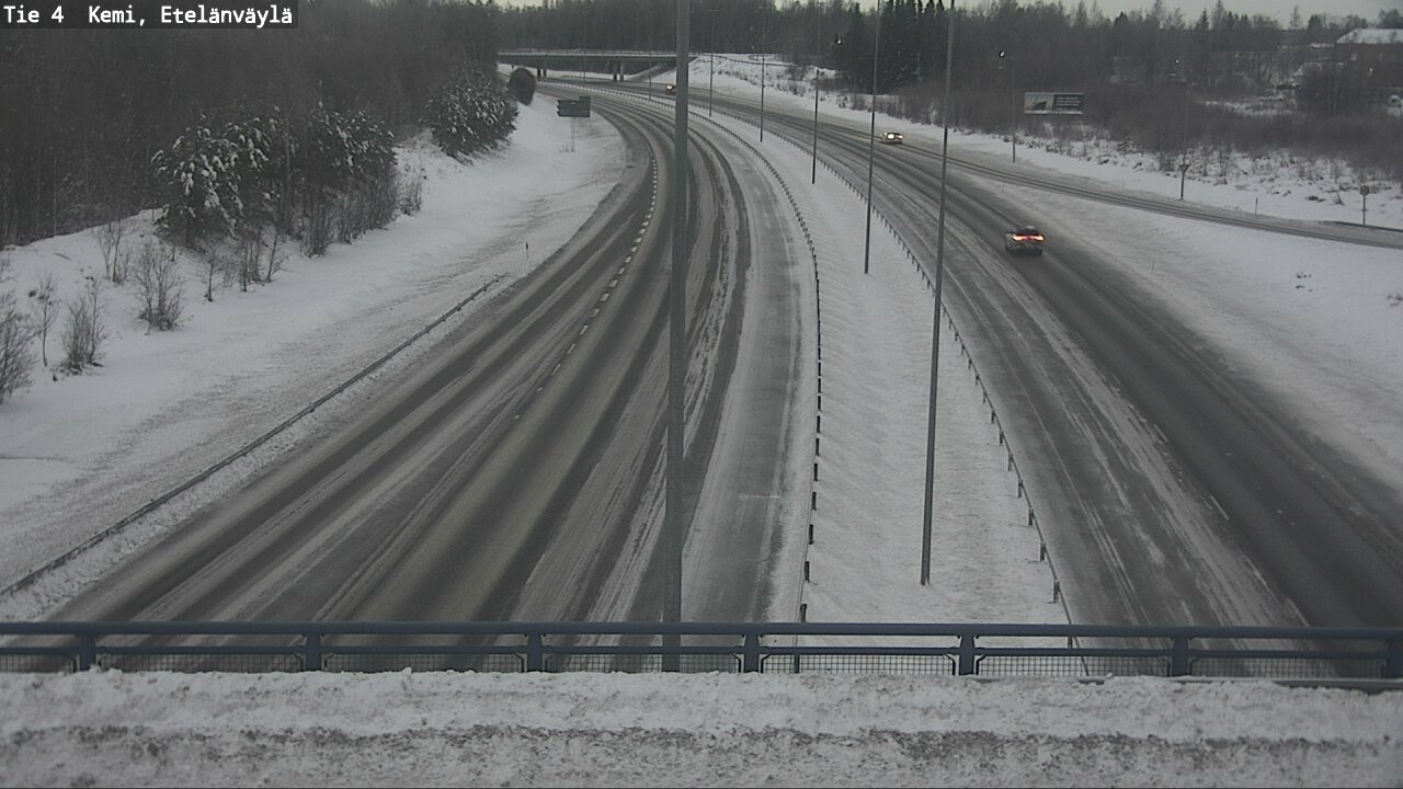 Weather Camera Image Väg 4 Kemi, Etelänväylä, Kemi, Lappi
