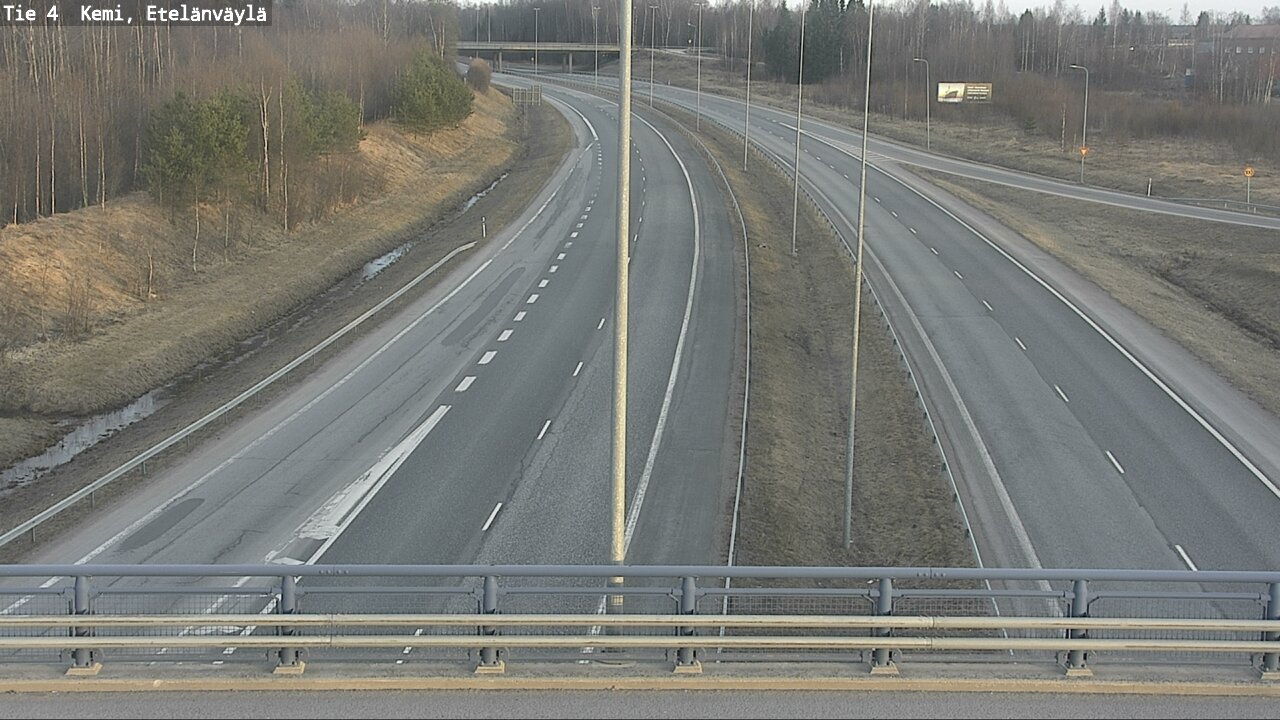 Weather Camera Image Väg 4 Kemi, Etelänväylä, Kemi, Lappi