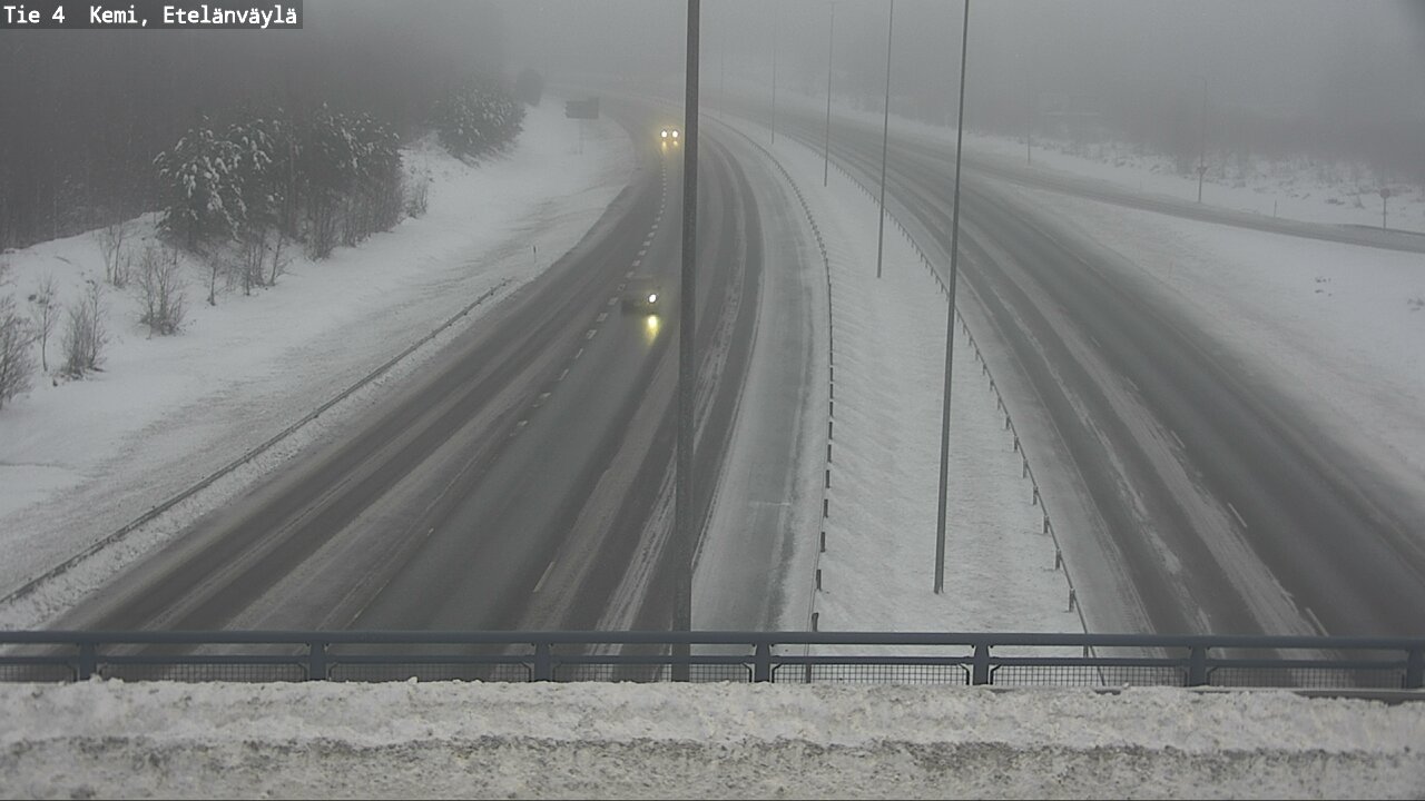 Weather Camera Image Väg 4 Kemi, Etelänväylä, Kemi, Lappi
