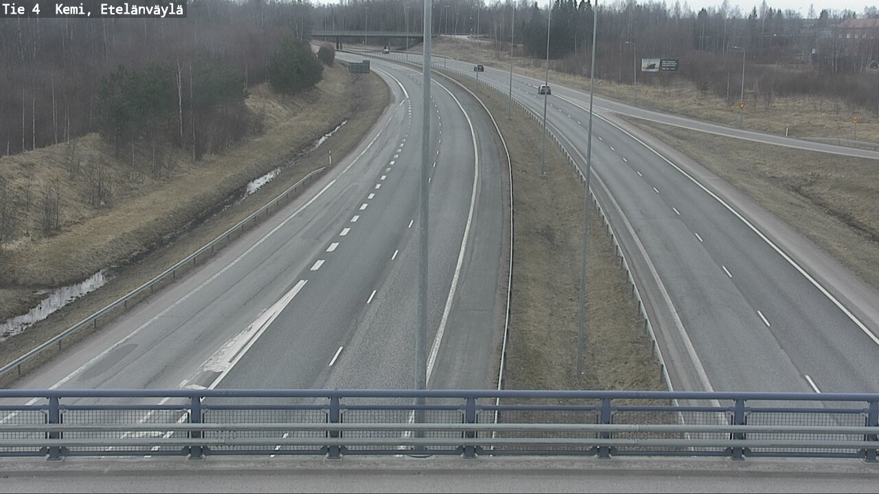 Weather Camera Image Road 4 Kemi, Etelänväylä, Kemi, Lappi