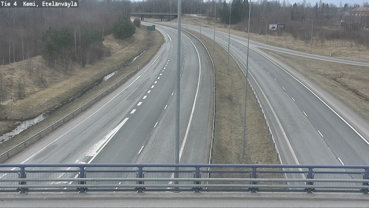 Weather Camera Image Road 4 Kemi, Etelänväylä, Kemi, Lappi