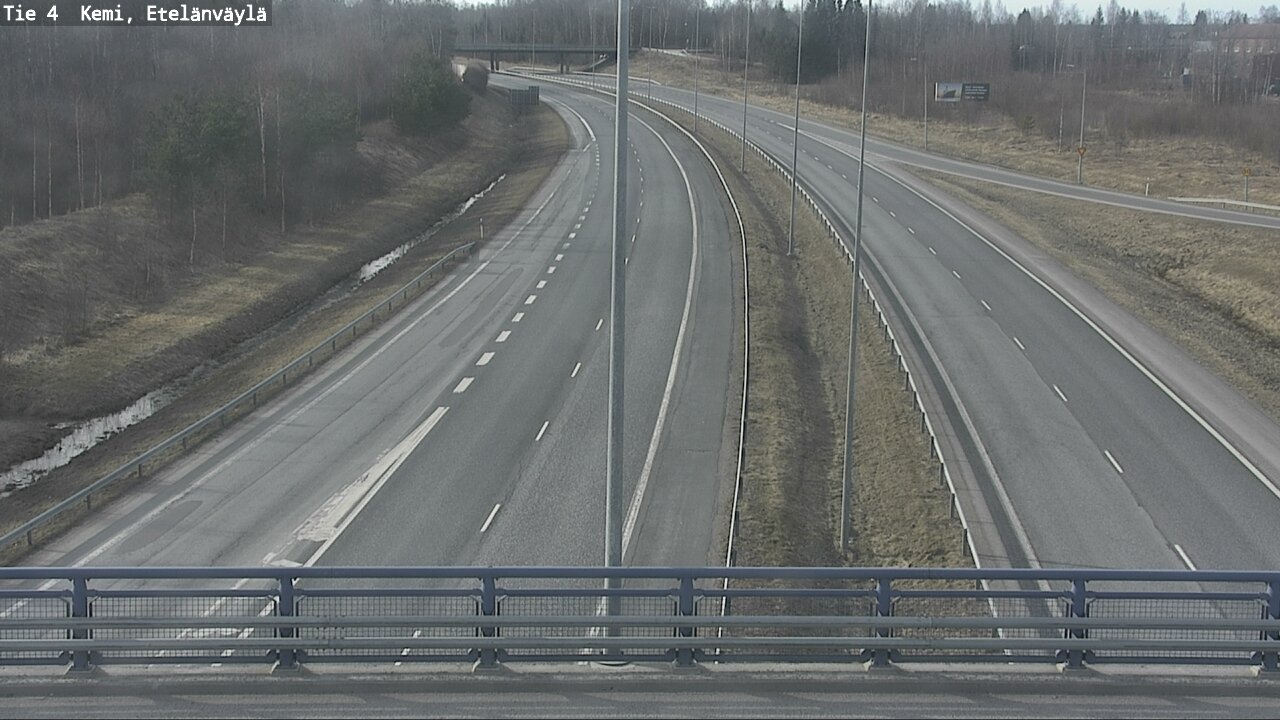 Weather Camera Image Väg 4 Kemi, Etelänväylä, Kemi, Lappi