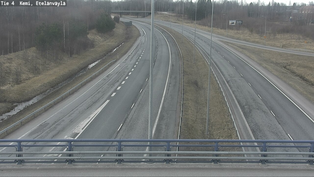 Weather Camera Image Väg 4 Kemi, Etelänväylä, Kemi, Lappi