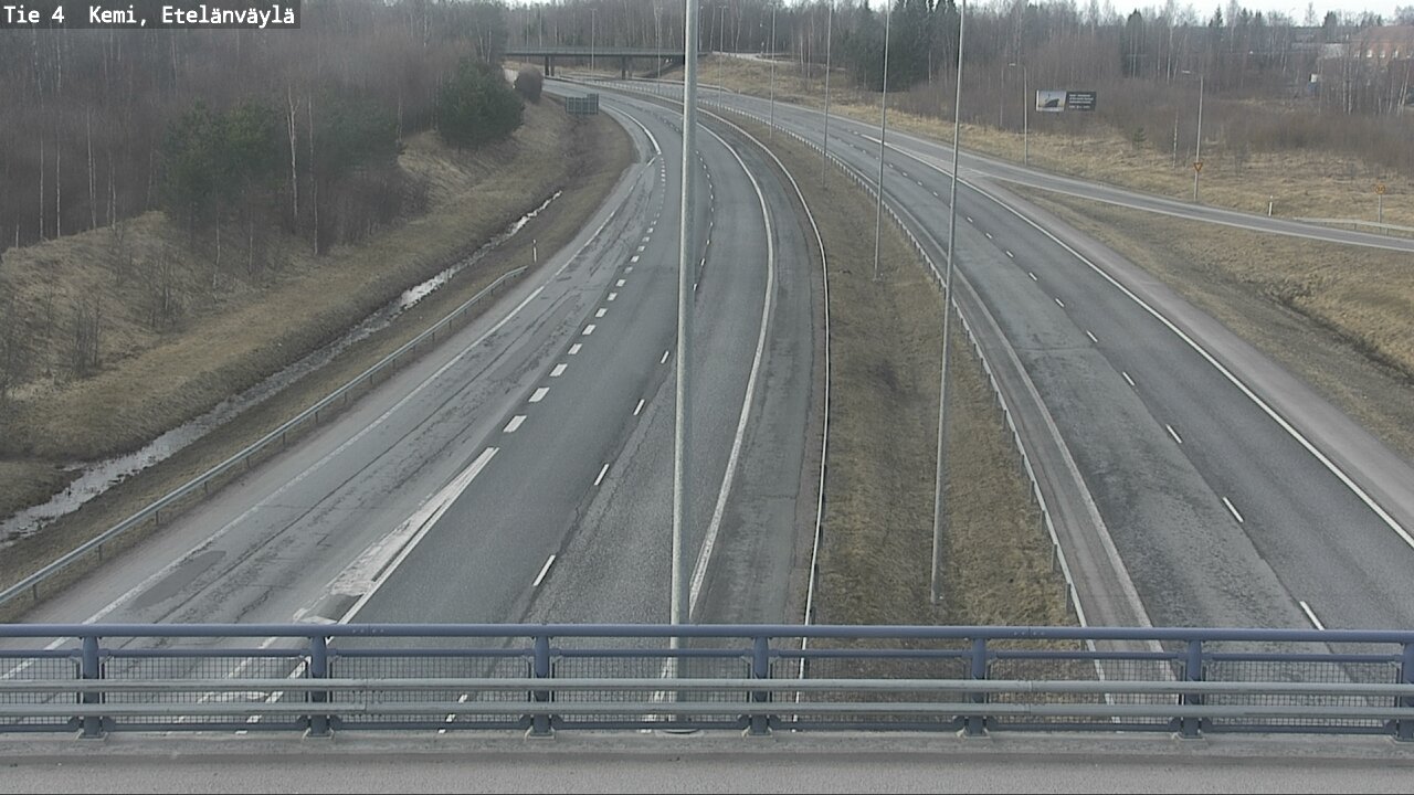 Weather Camera Image Väg 4 Kemi, Etelänväylä, Kemi, Lappi