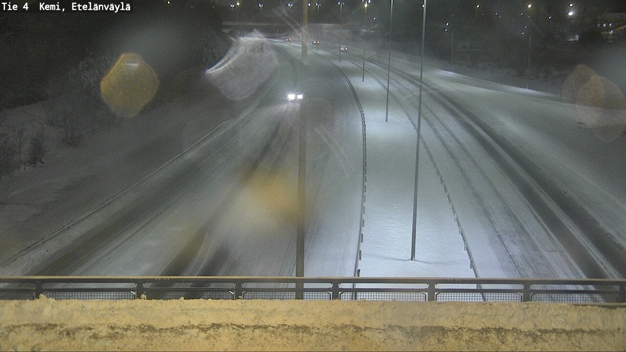Weather Camera Image Road 4 Kemi, Etelänväylä, Kemi, Lappi