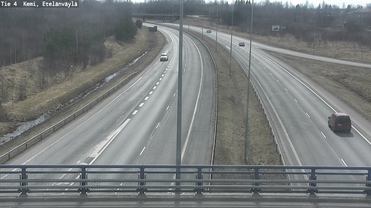 Weather Camera Image Väg 4 Kemi, Etelänväylä, Kemi, Lappi