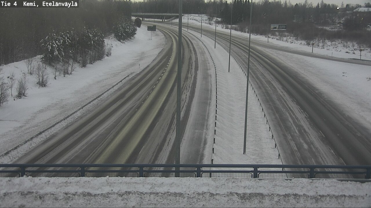 Weather Camera Image Väg 4 Kemi, Etelänväylä, Kemi, Lappi