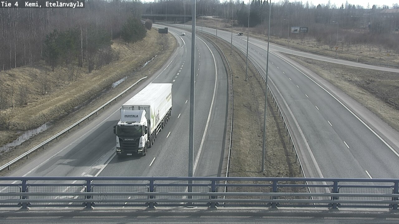 Weather Camera Image Väg 4 Kemi, Etelänväylä, Kemi, Lappi