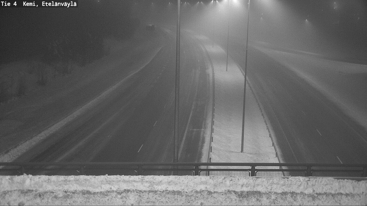 Weather Camera Image Road 4 Kemi, Etelänväylä, Kemi, Lappi