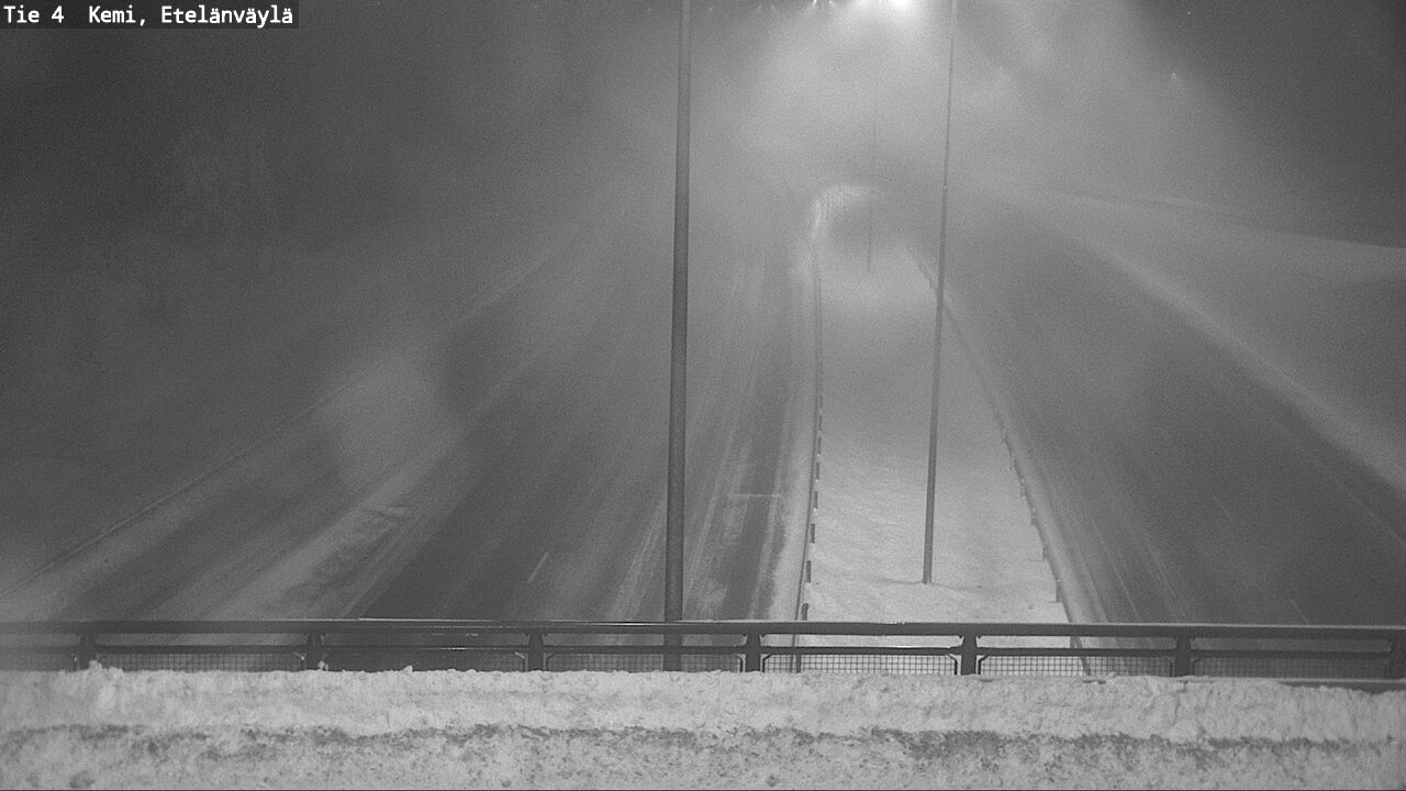 Weather Camera Image Väg 4 Kemi, Etelänväylä, Kemi, Lappi