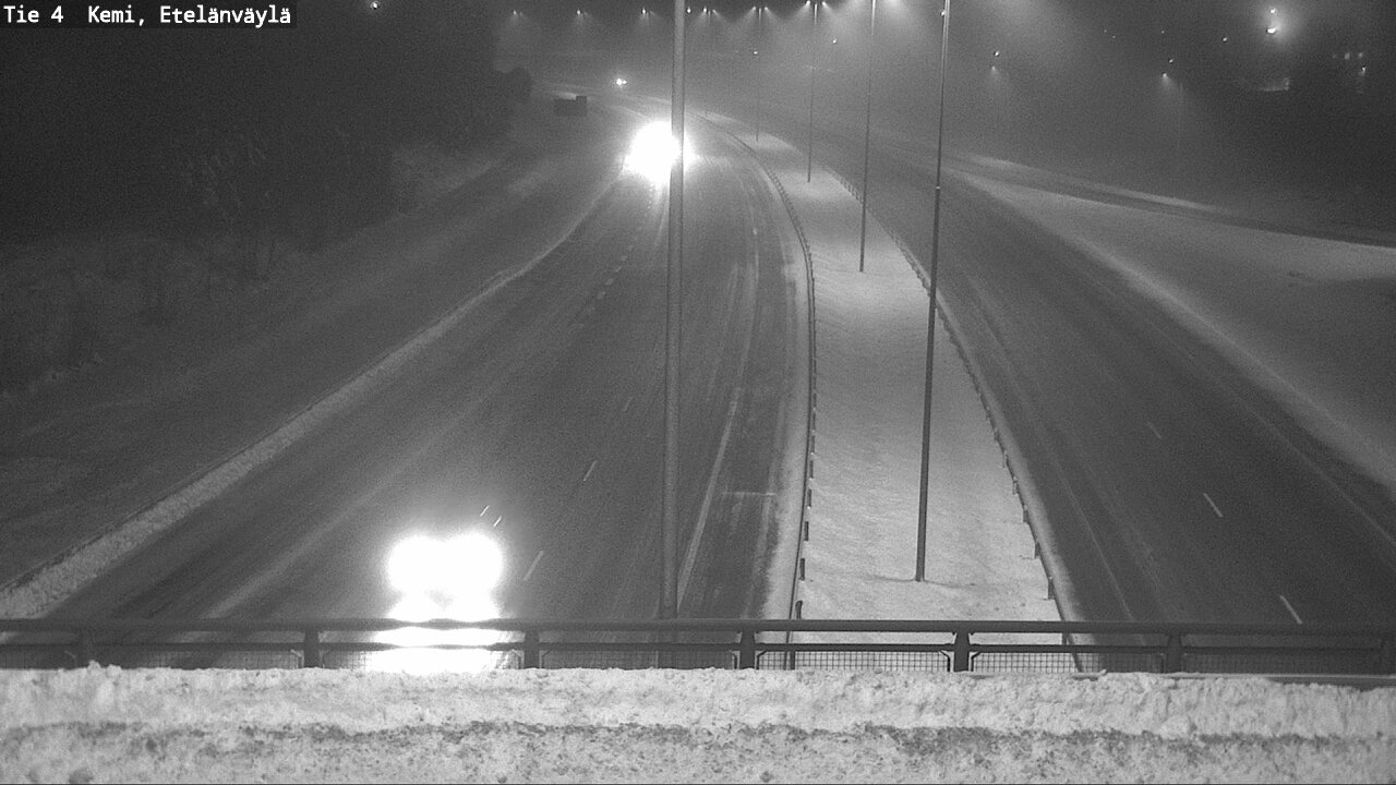 Weather Camera Image Road 4 Kemi, Etelänväylä, Kemi, Lappi