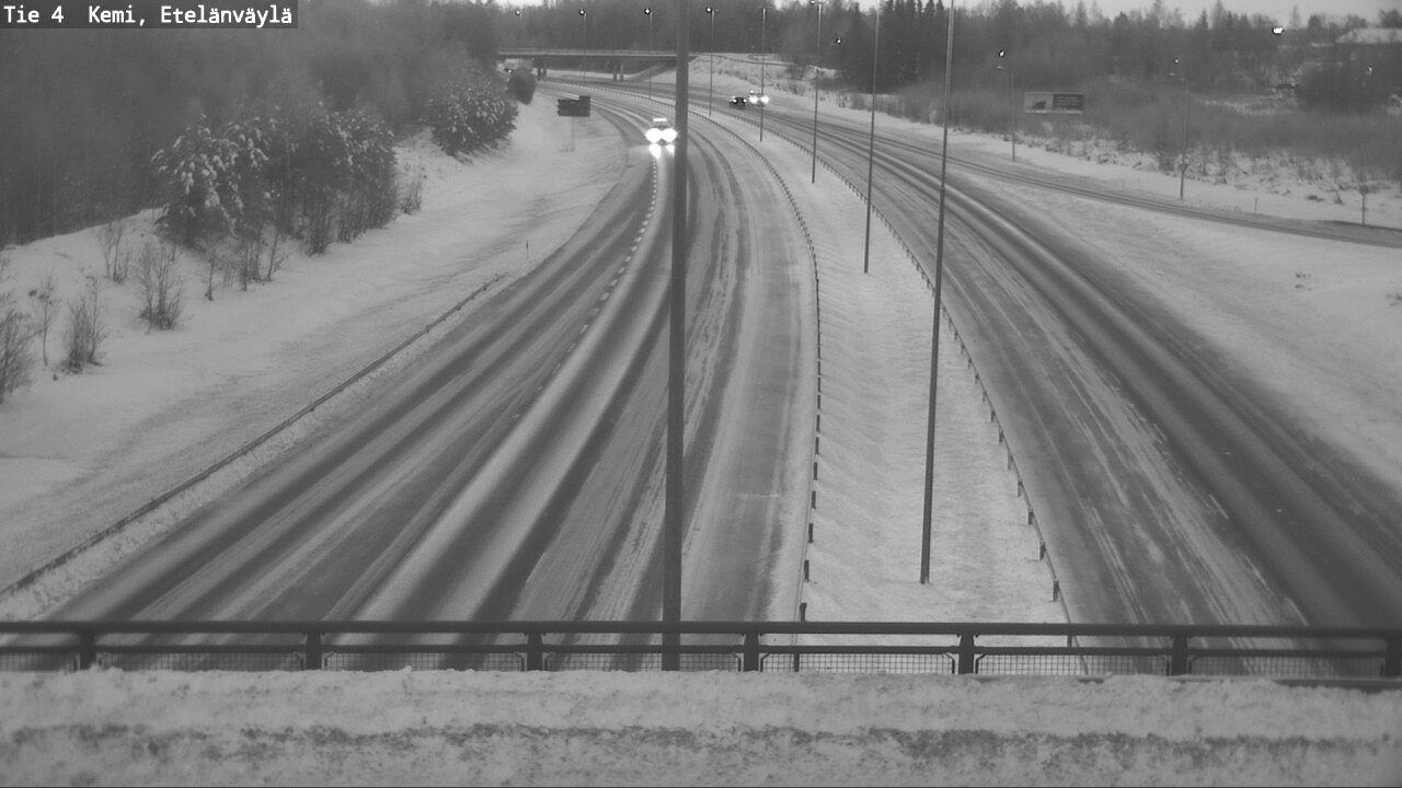Weather Camera Image Väg 4 Kemi, Etelänväylä, Kemi, Lappi