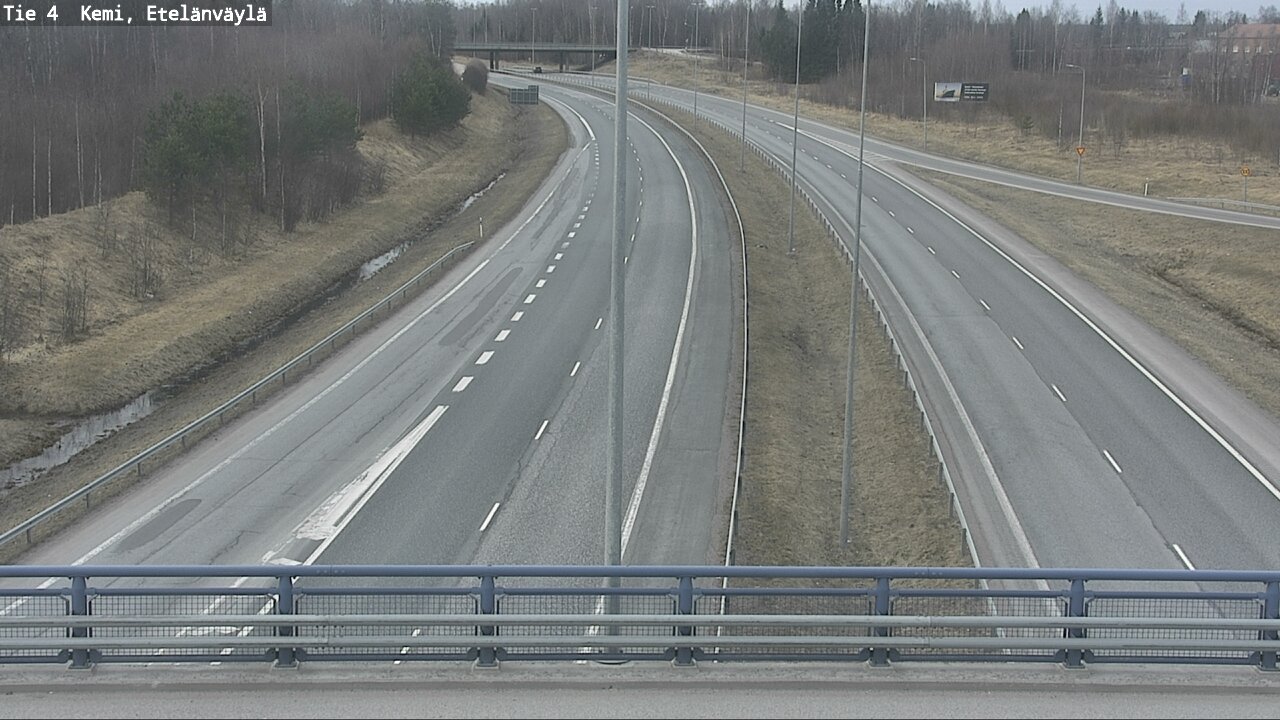 Weather Camera Image Road 4 Kemi, Etelänväylä, Kemi, Lappi