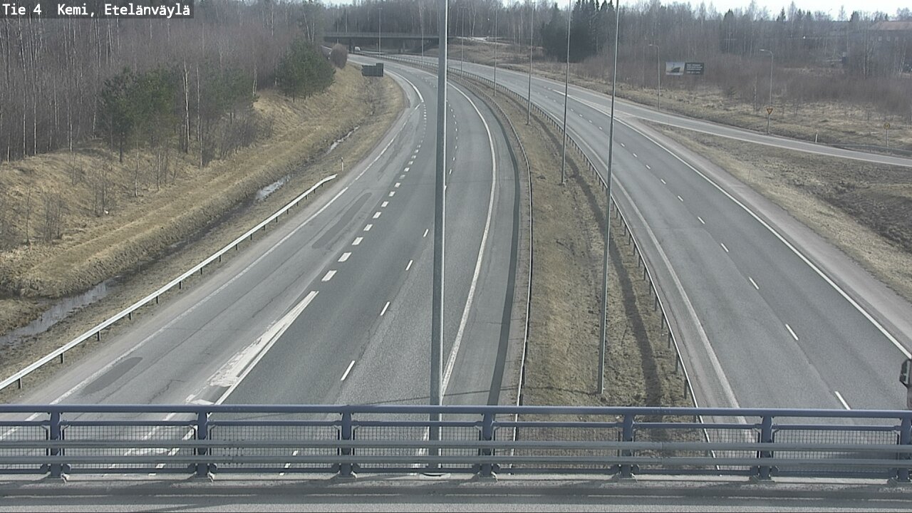 Weather Camera Image Väg 4 Kemi, Etelänväylä, Kemi, Lappi