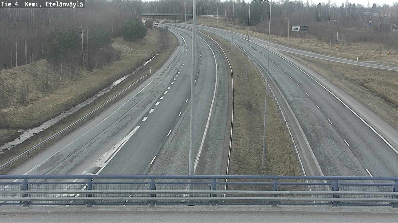 Weather Camera Image Väg 4 Kemi, Etelänväylä, Kemi, Lappi