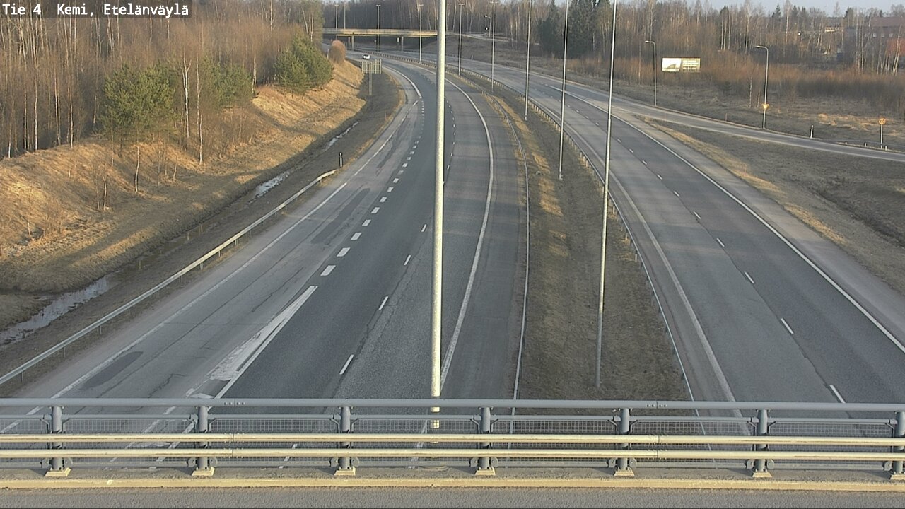 Weather Camera Image Väg 4 Kemi, Etelänväylä, Kemi, Lappi