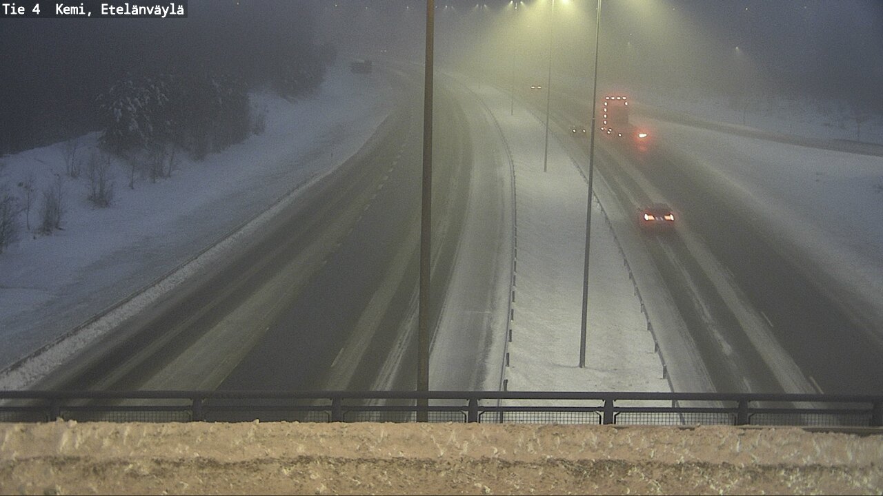 Weather Camera Image Väg 4 Kemi, Etelänväylä, Kemi, Lappi
