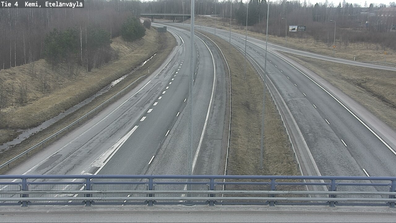 Weather Camera Image Väg 4 Kemi, Etelänväylä, Kemi, Lappi
