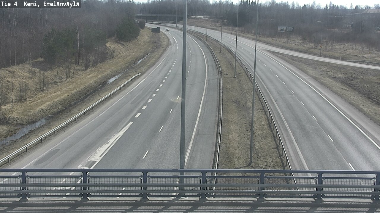 Weather Camera Image Väg 4 Kemi, Etelänväylä, Kemi, Lappi