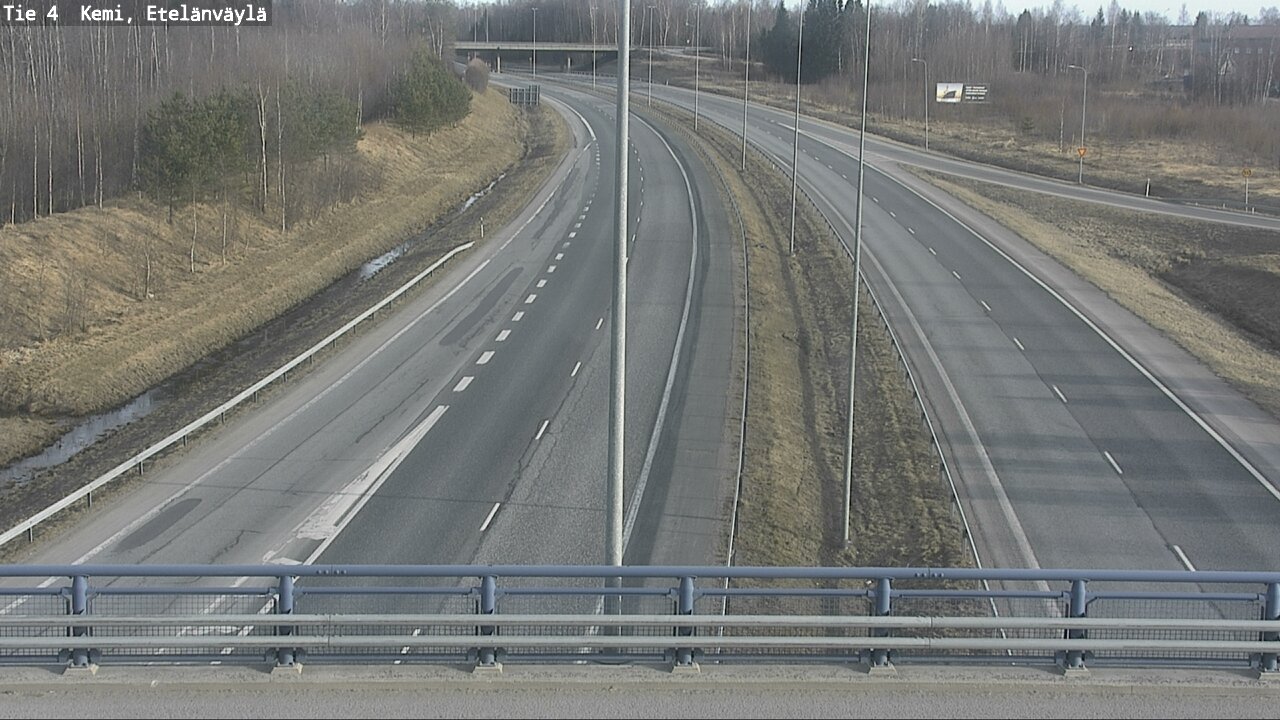 Weather Camera Image Väg 4 Kemi, Etelänväylä, Kemi, Lappi