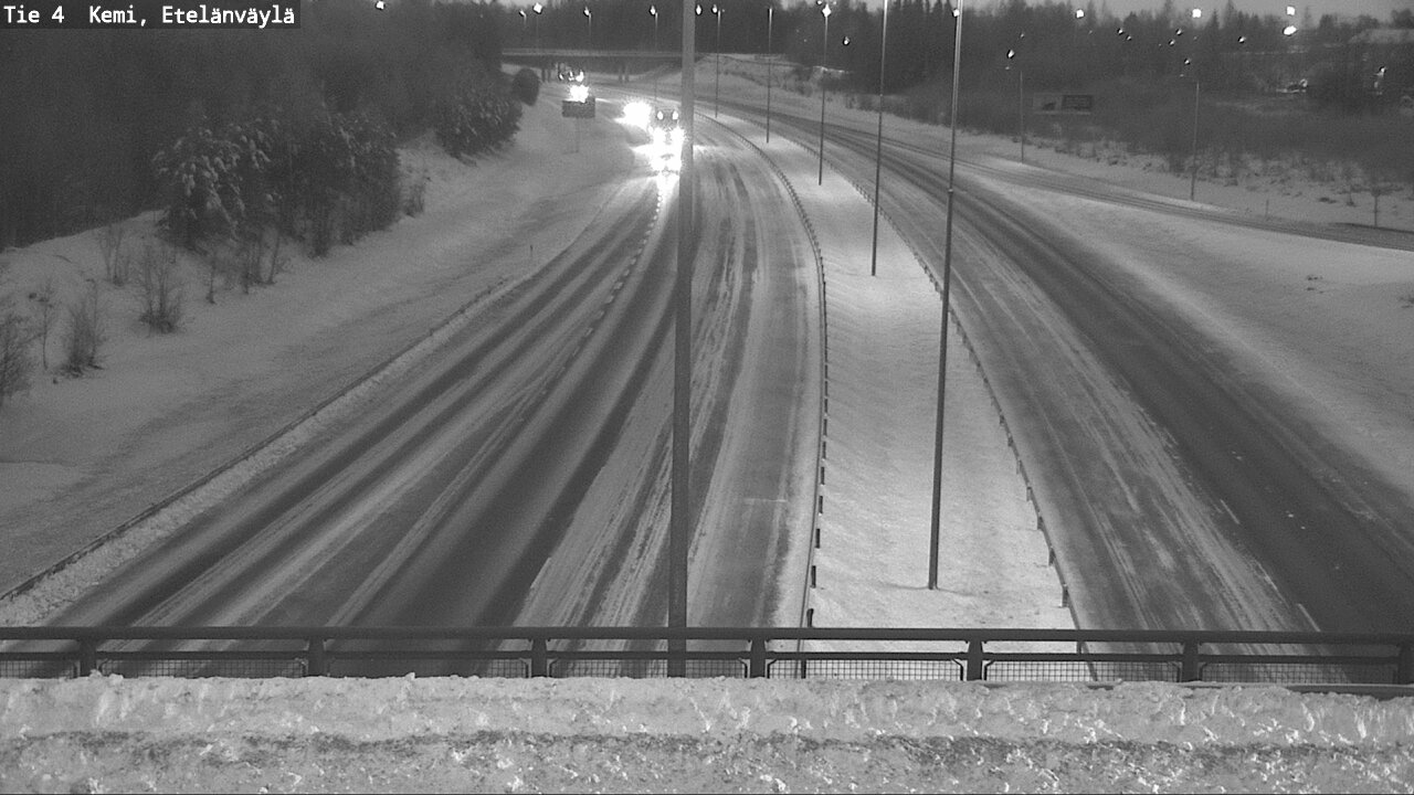 Weather Camera Image Väg 4 Kemi, Etelänväylä, Kemi, Lappi