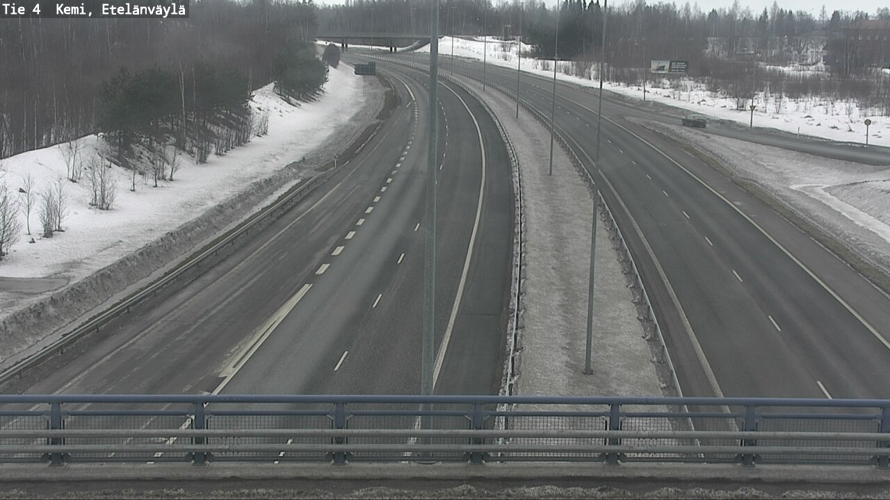 Weather Camera Image Road 4 Kemi, Etelänväylä, Kemi, Lappi