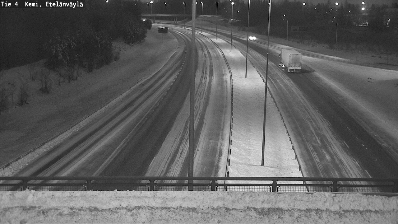 Weather Camera Image Väg 4 Kemi, Etelänväylä, Kemi, Lappi