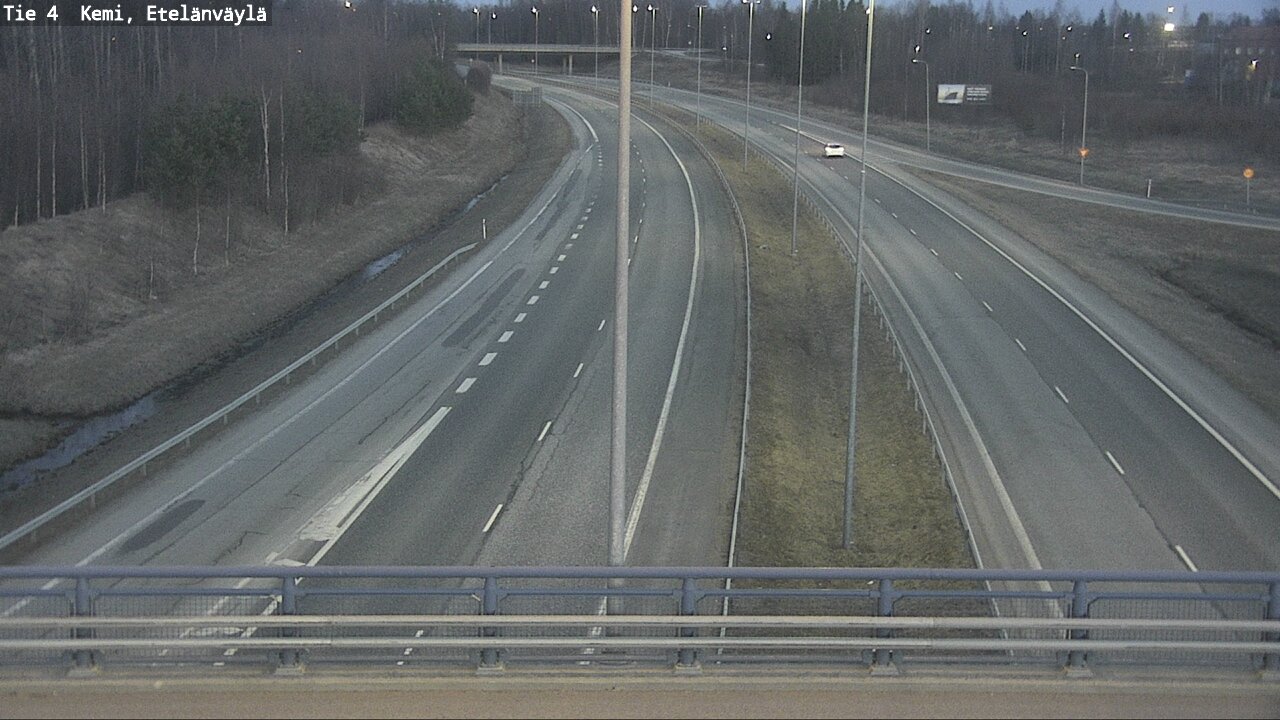 Weather Camera Image Väg 4 Kemi, Etelänväylä, Kemi, Lappi