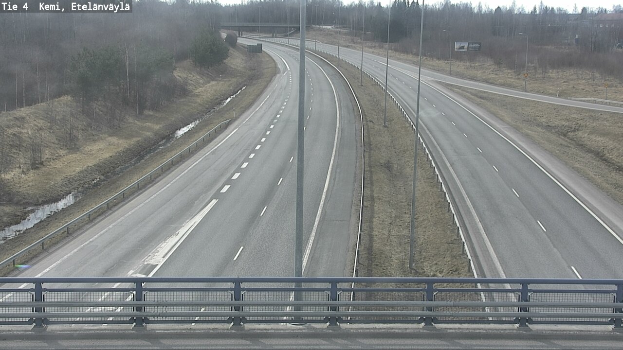 Weather Camera Image Väg 4 Kemi, Etelänväylä, Kemi, Lappi