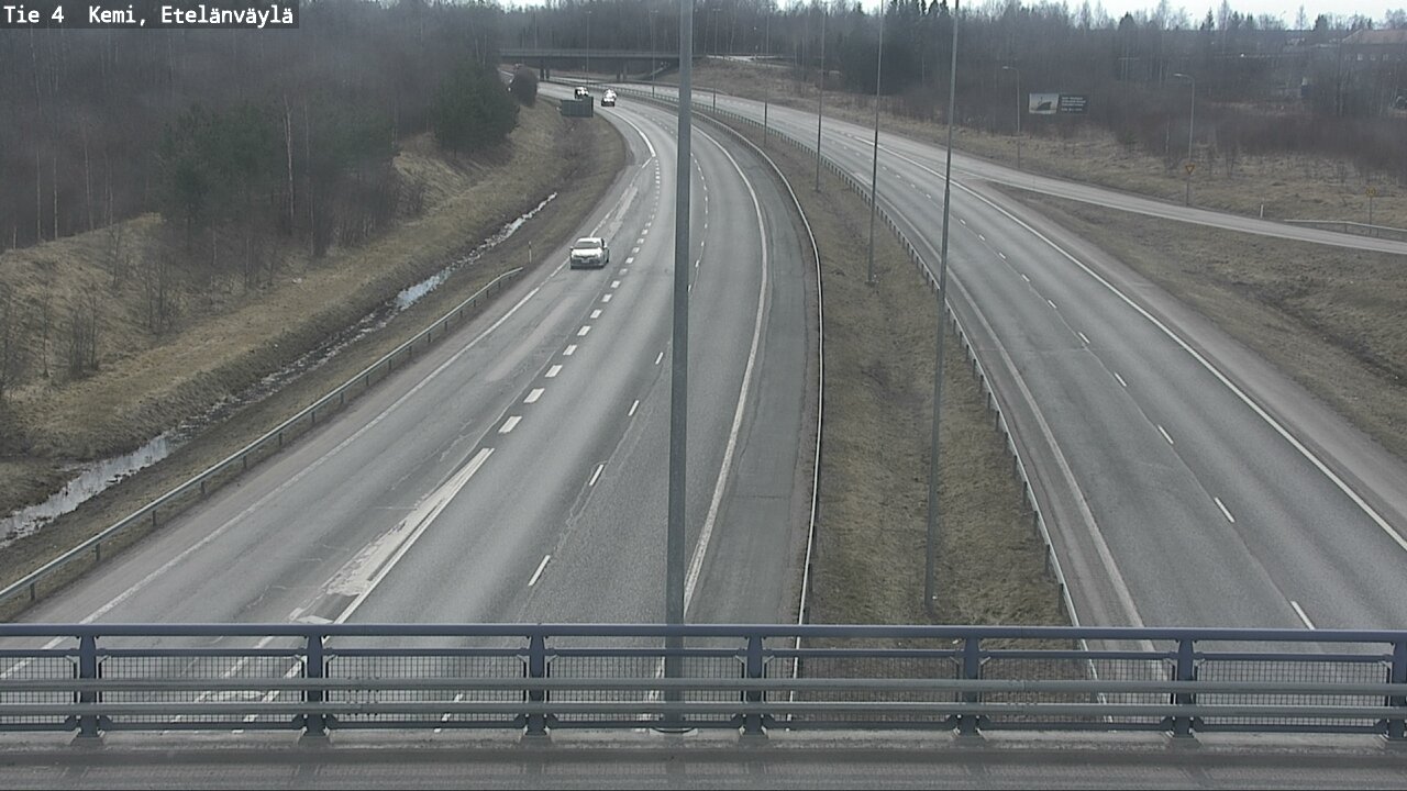 Weather Camera Image Väg 4 Kemi, Etelänväylä, Kemi, Lappi