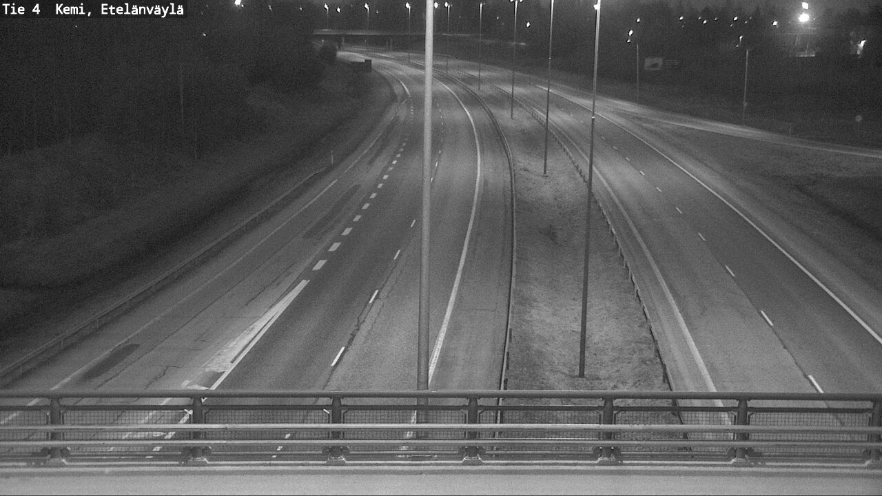 Weather Camera Image Väg 4 Kemi, Etelänväylä, Kemi, Lappi