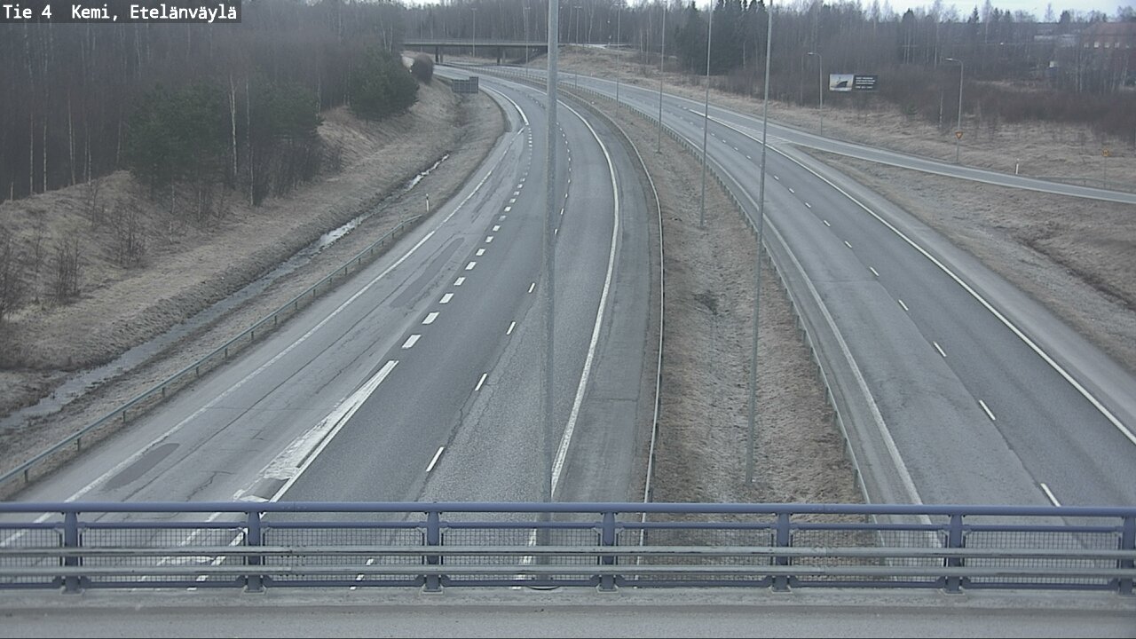 Weather Camera Image Väg 4 Kemi, Etelänväylä, Kemi, Lappi