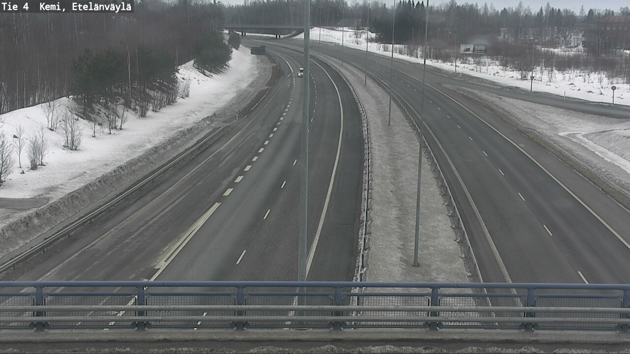 Weather Camera Image Road 4 Kemi, Etelänväylä, Kemi, Lappi