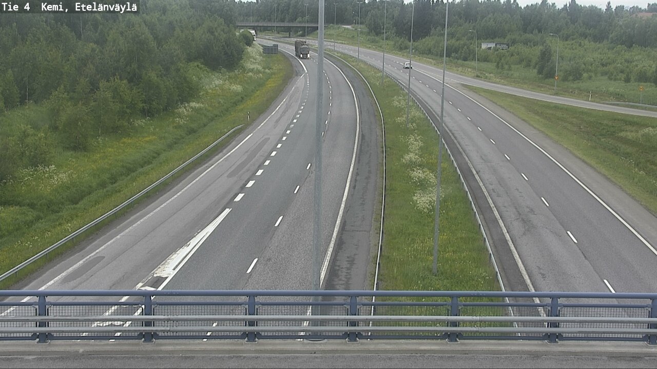 Weather Camera Image Väg 4 Kemi, Etelänväylä, Kemi, Lappi