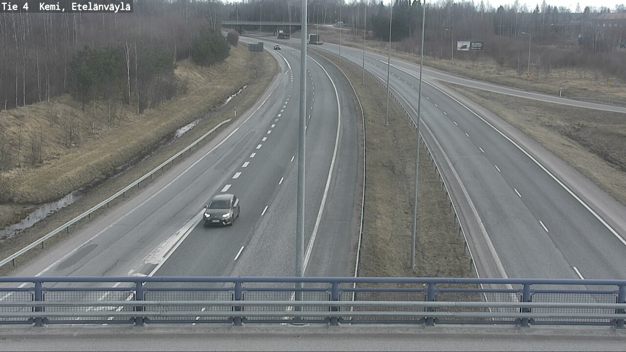 Weather Camera Image Väg 4 Kemi, Etelänväylä, Kemi, Lappi