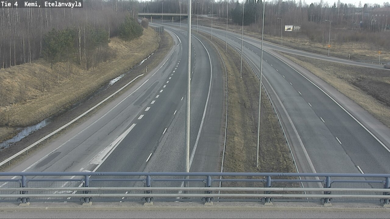 Weather Camera Image Väg 4 Kemi, Etelänväylä, Kemi, Lappi