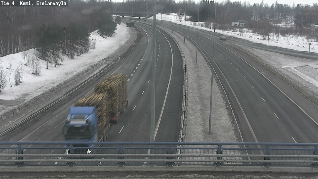 Weather Camera Image Road 4 Kemi, Etelänväylä, Kemi, Lappi